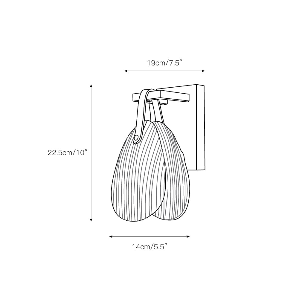 Zaphais Applique Murale Métallique et en Verre, Créativité Individuelle - Neutralighting