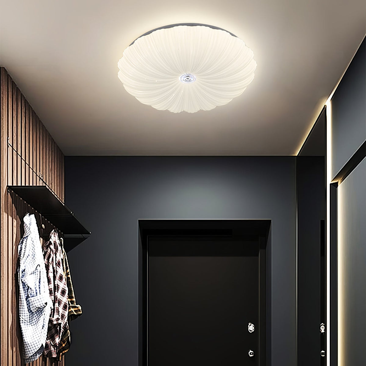 Coloria Lampe de Plafond Ronde Art Nordique Coquillage - Neutralighting