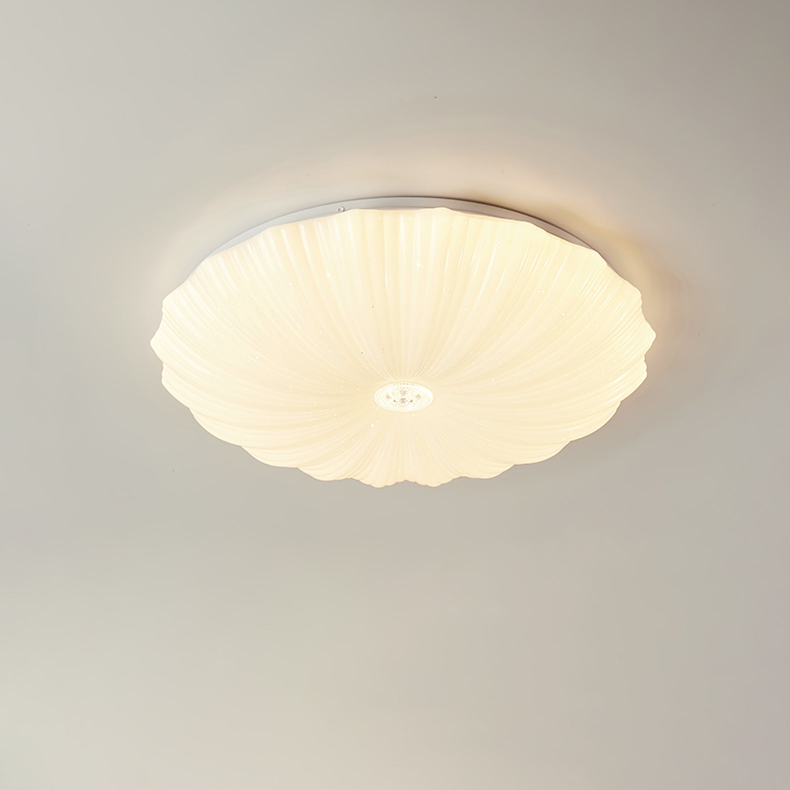 Coloria Lampe de Plafond Ronde Art Nordique Coquillage - Neutralighting