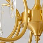 Lumara Chandelier en Verre Pétale et Laiton - Neutralighting