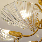 Lumara Chandelier en Verre Pétale et Laiton - Neutralighting