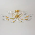 Lumara Chandelier en Verre Pétale et Laiton - Neutralighting