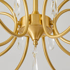 Lumara Chandelier en Verre Pétale et Laiton - Neutralighting