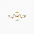 Lumara Chandelier en Verre Pétale et Laiton - Neutralighting