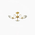 Lumara Chandelier en Verre Pétale et Laiton - Neutralighting
