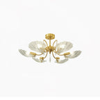 Lumara Chandelier en Verre Pétale et Laiton - Neutralighting