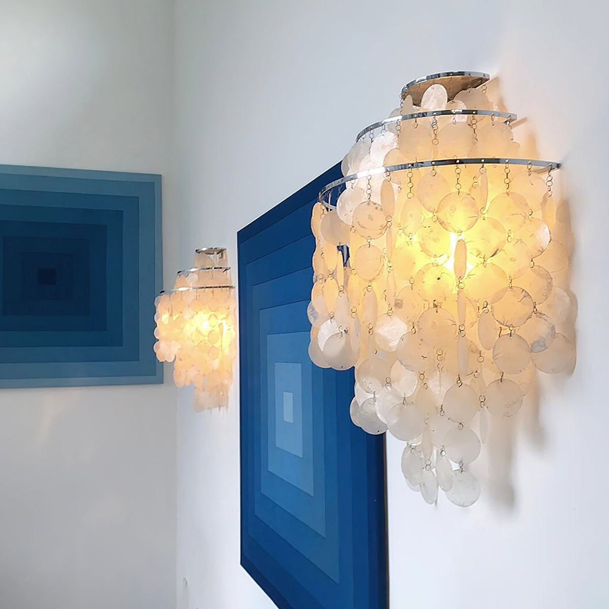 Shell Applique murale de luxe postmoderne en cascade - Neutralighting