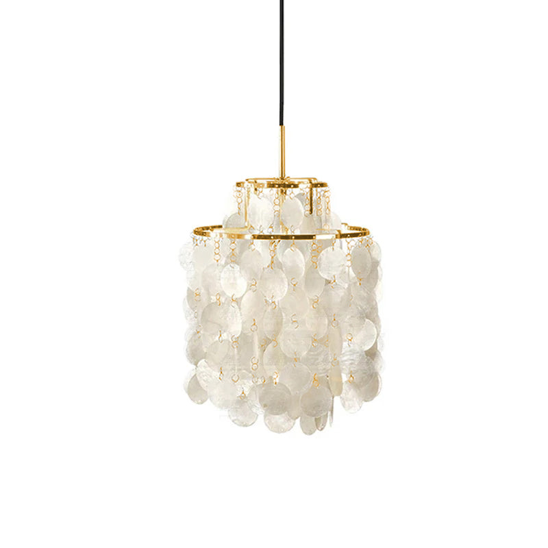 Lustra Suspension Lampe Anneau Rond en Coquillage - Neutralighting
