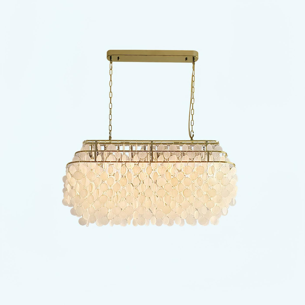 Elios Élégant Lustre en Coquillage Capiz - Neutralighting