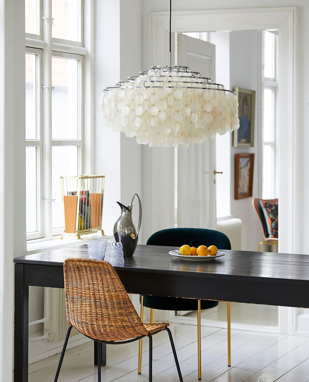 Lustra Suspension Lampe Anneau Rond en Coquillage - Neutralighting
