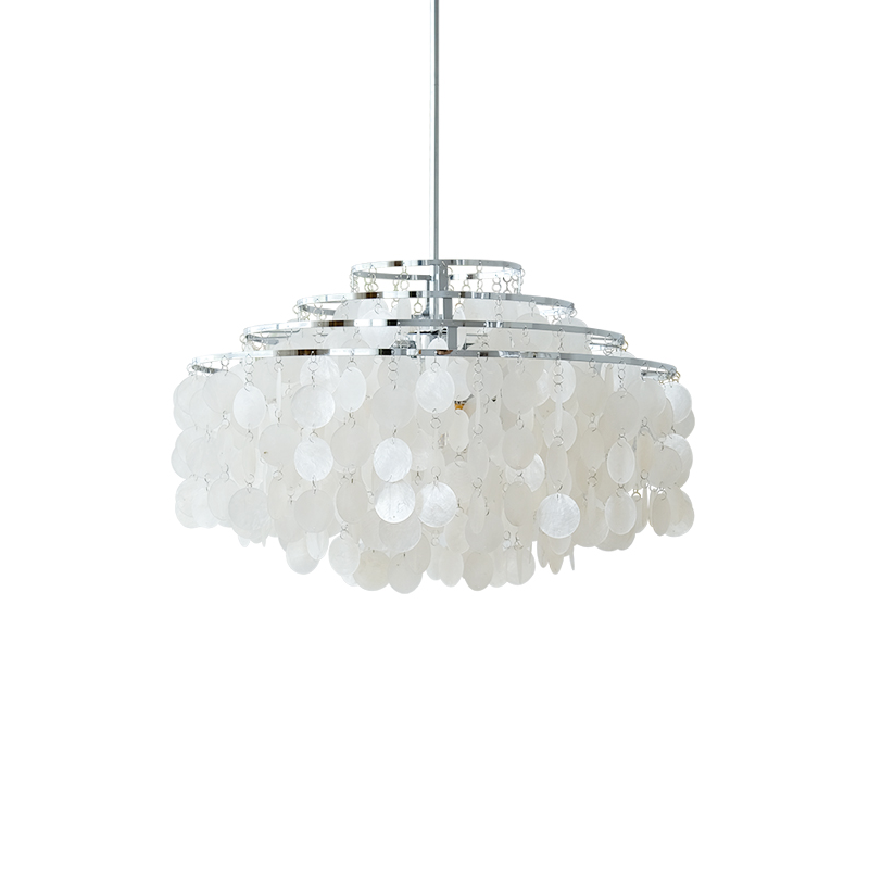 Lustra Suspension Lampe Anneau Rond en Coquillage - Neutralighting