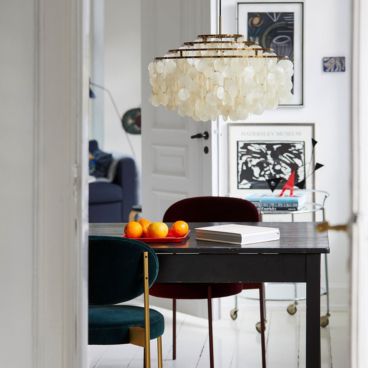 Lustra Suspension Lampe Anneau Rond en Coquillage - Neutralighting