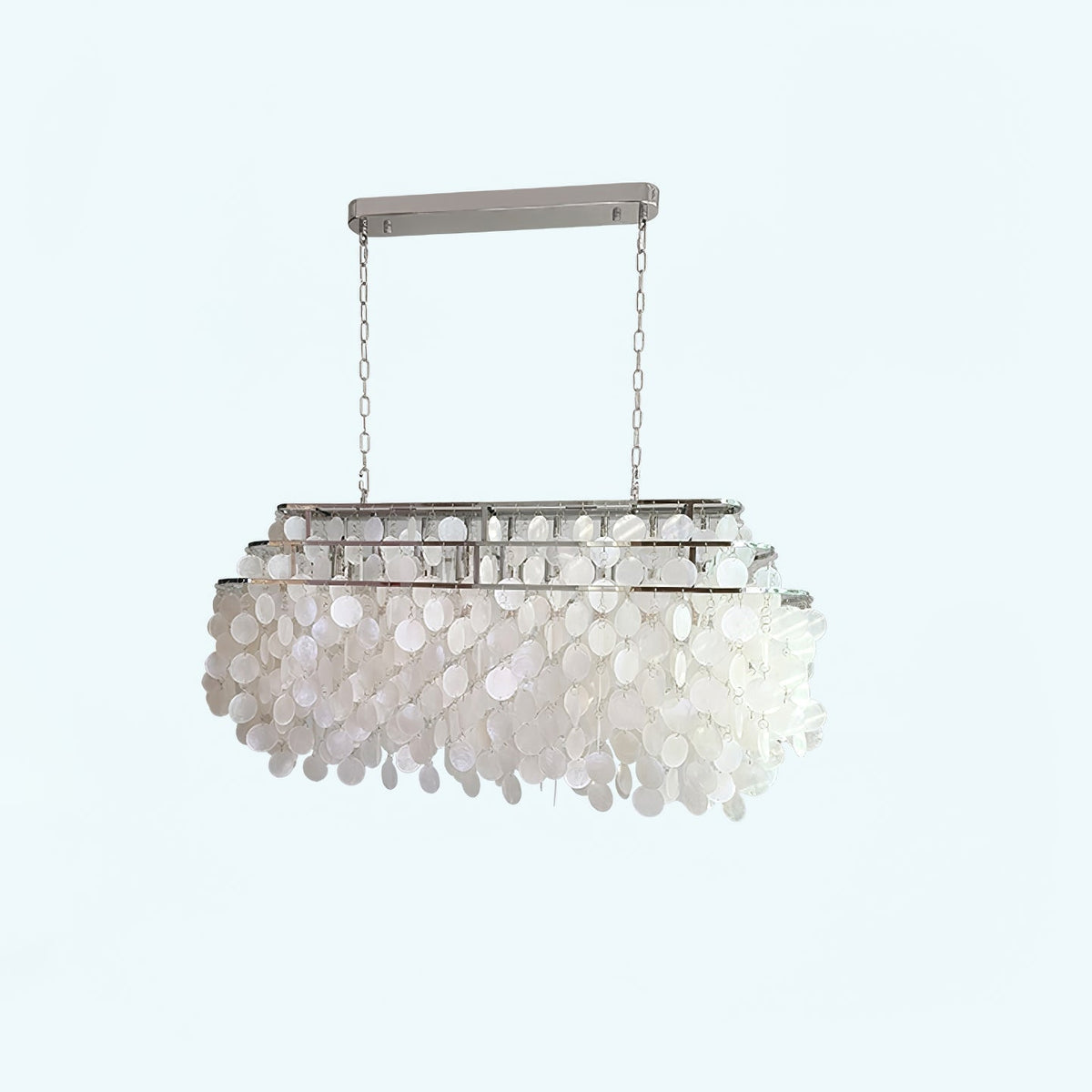 Lustra Suspension Lampe Anneau Rond en Coquillage - Neutralighting