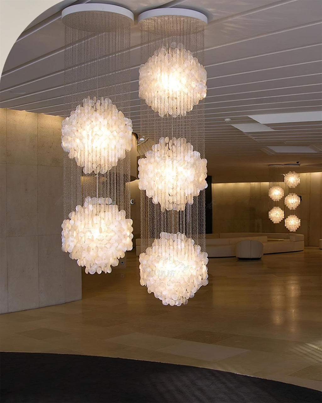 Shell Collection Luxury Metal Chandelier - Neutralighting