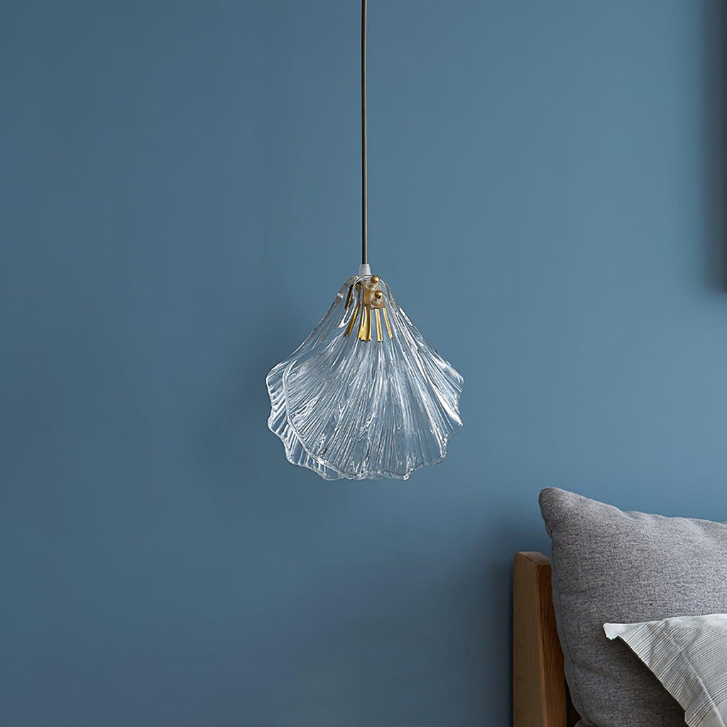 Veliraris Lampe Pendante Mini Swag en Verre Coquillage Art Nordic - Neutralighting