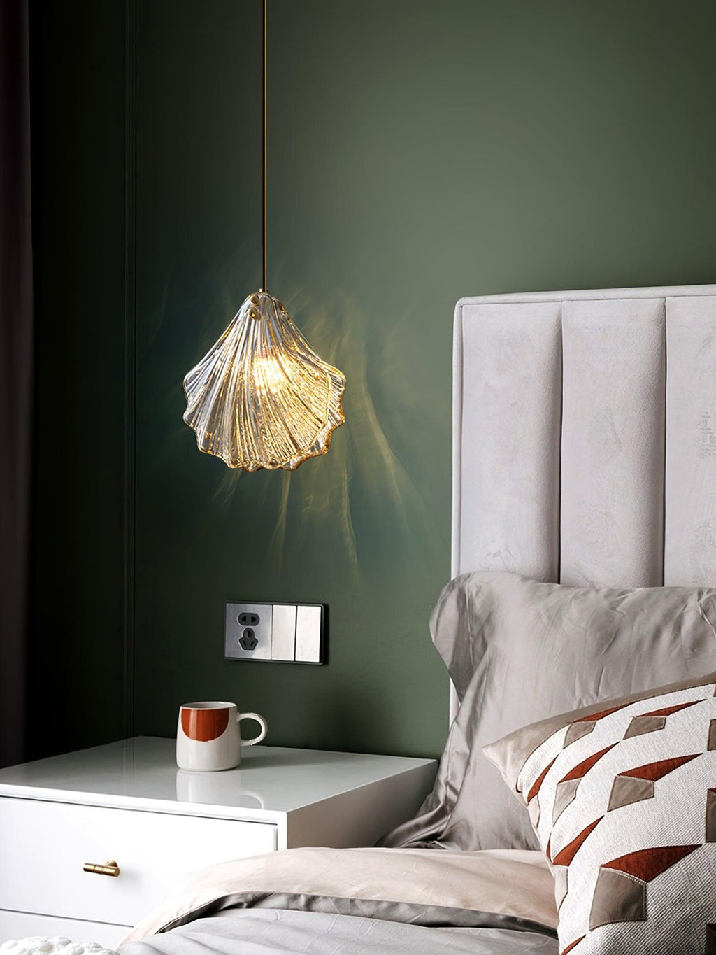 Solara Suspension en Verre Coquillage Artistique Élégante - Neutralighting