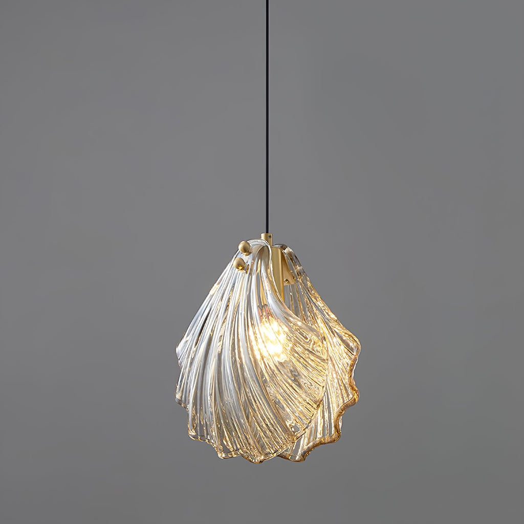 Solara Suspension en Verre Coquillage Artistique Élégante - Neutralighting