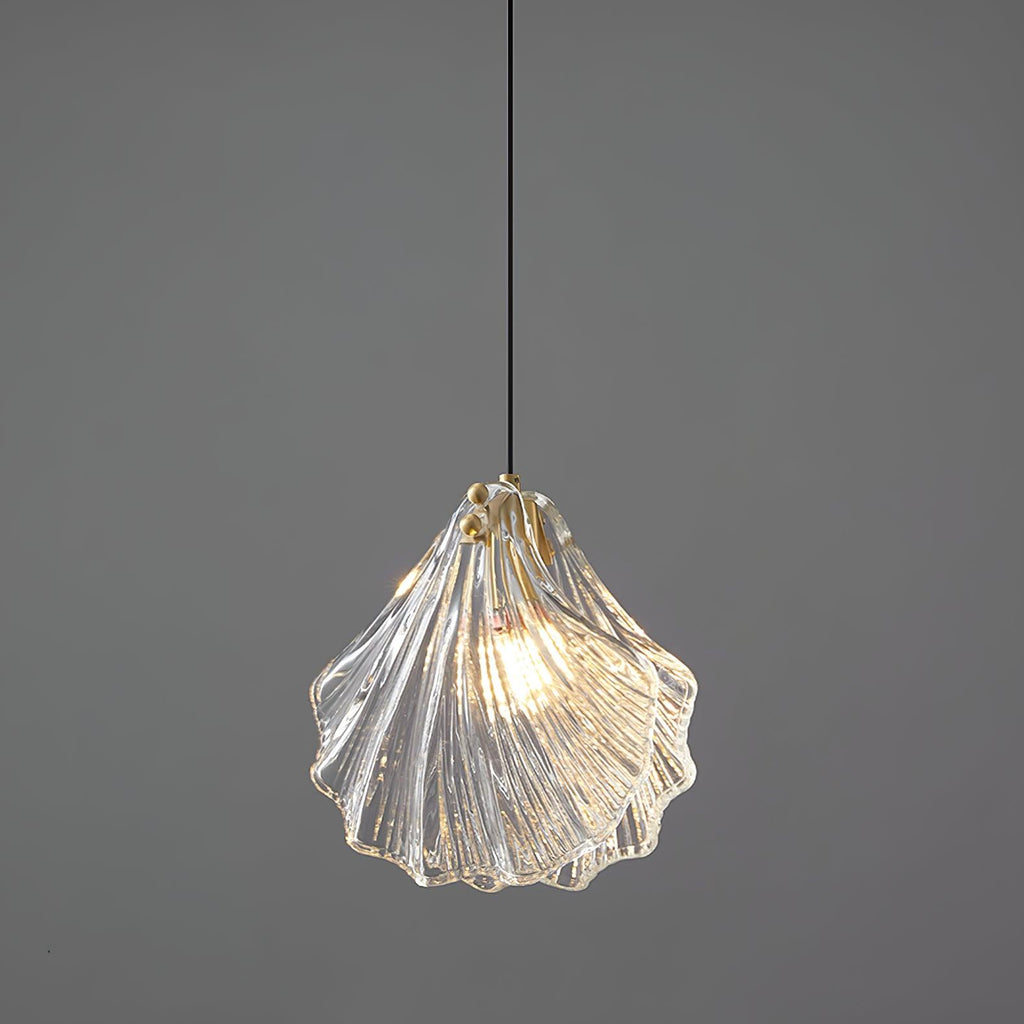 Veliraris Lampe Pendante Mini Swag en Verre Coquillage Art Nordic - Neutralighting