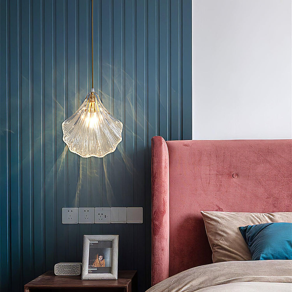 Solara Suspension en Verre Coquillage Artistique Élégante - Neutralighting