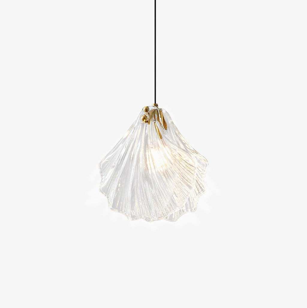 Veliraris Lampe Pendante Mini Swag en Verre Coquillage Art Nordic - Neutralighting