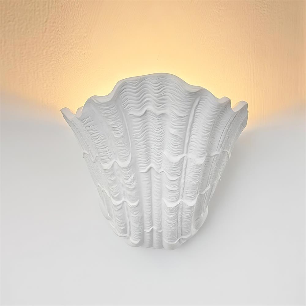 Applique Murale Coquille Plâtre Coquillage Forme Artistique - Neutralighting