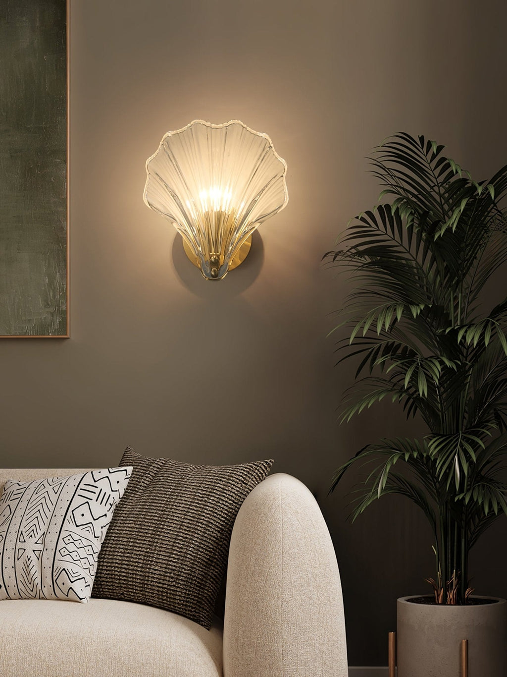 Respected Applique Murale en Verre et Laiton Premium - Neutralighting