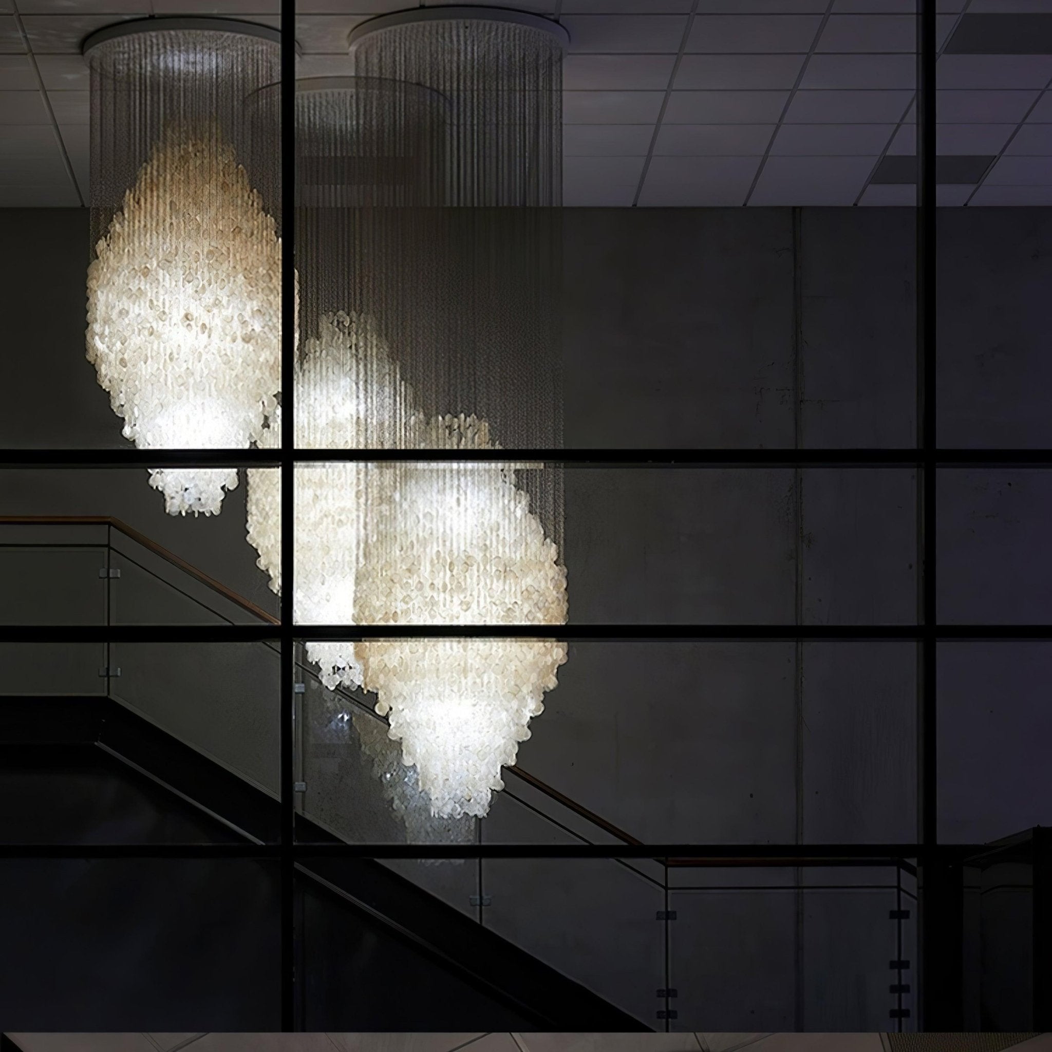 Idoris Lustre Métallique Postmoderne de Luxe en Cascade - Neutralighting