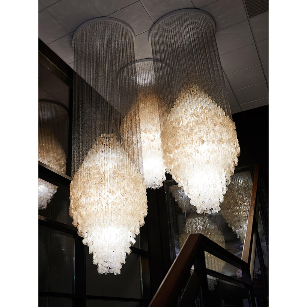 Idoris Lustre Métallique Postmoderne de Luxe en Cascade - Neutralighting