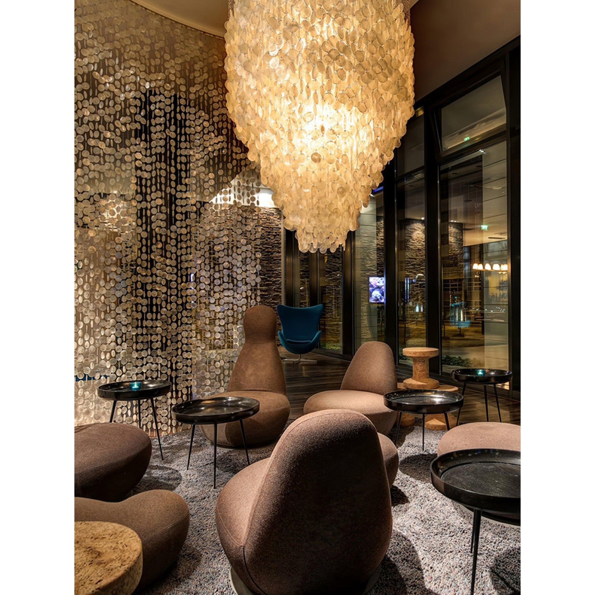 Idoris Lustre Métallique Postmoderne de Luxe en Cascade - Neutralighting