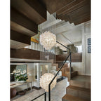 Idoris Lustre Métallique Postmoderne de Luxe en Cascade - Neutralighting