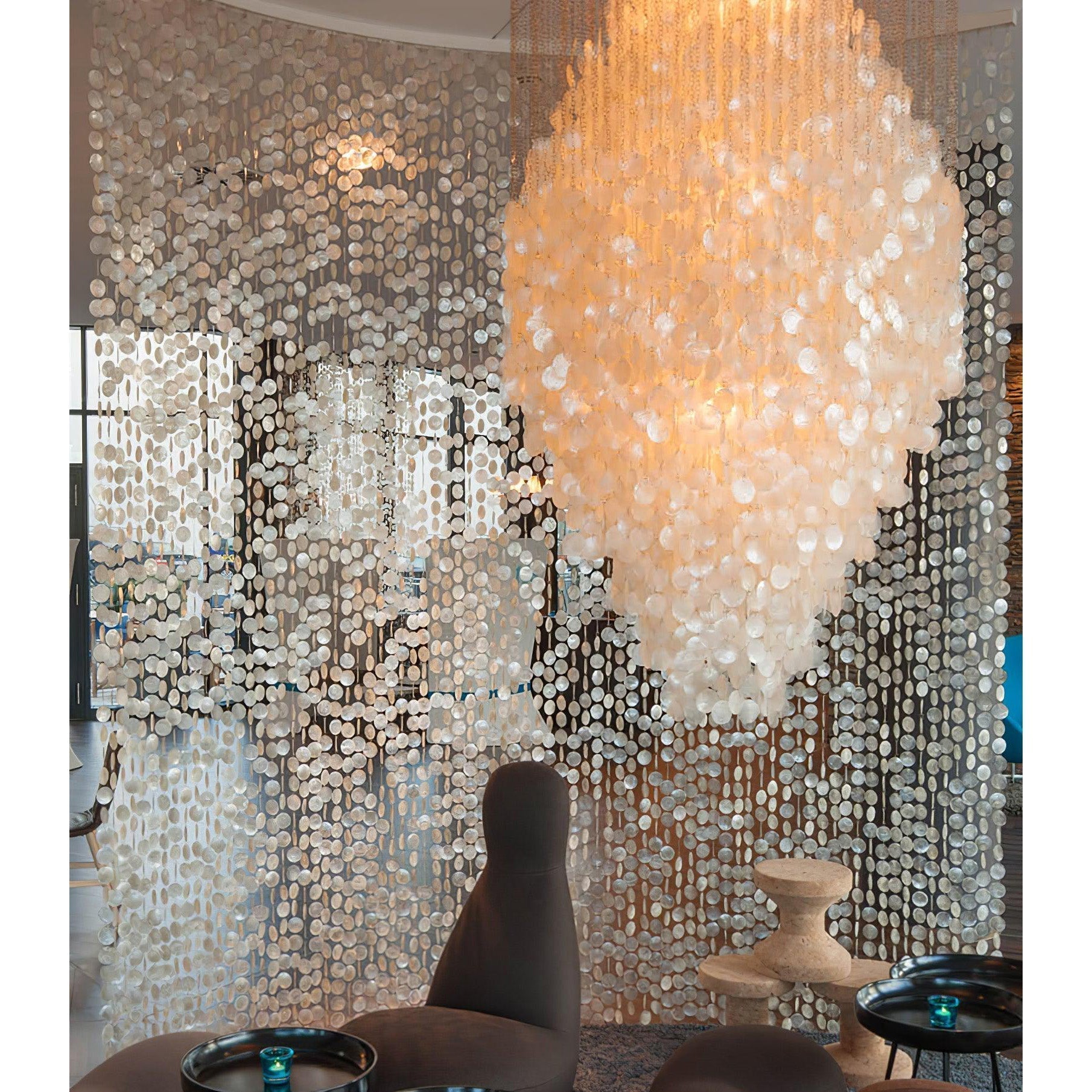 Idoris Lustre Métallique Postmoderne de Luxe en Cascade - Neutralighting