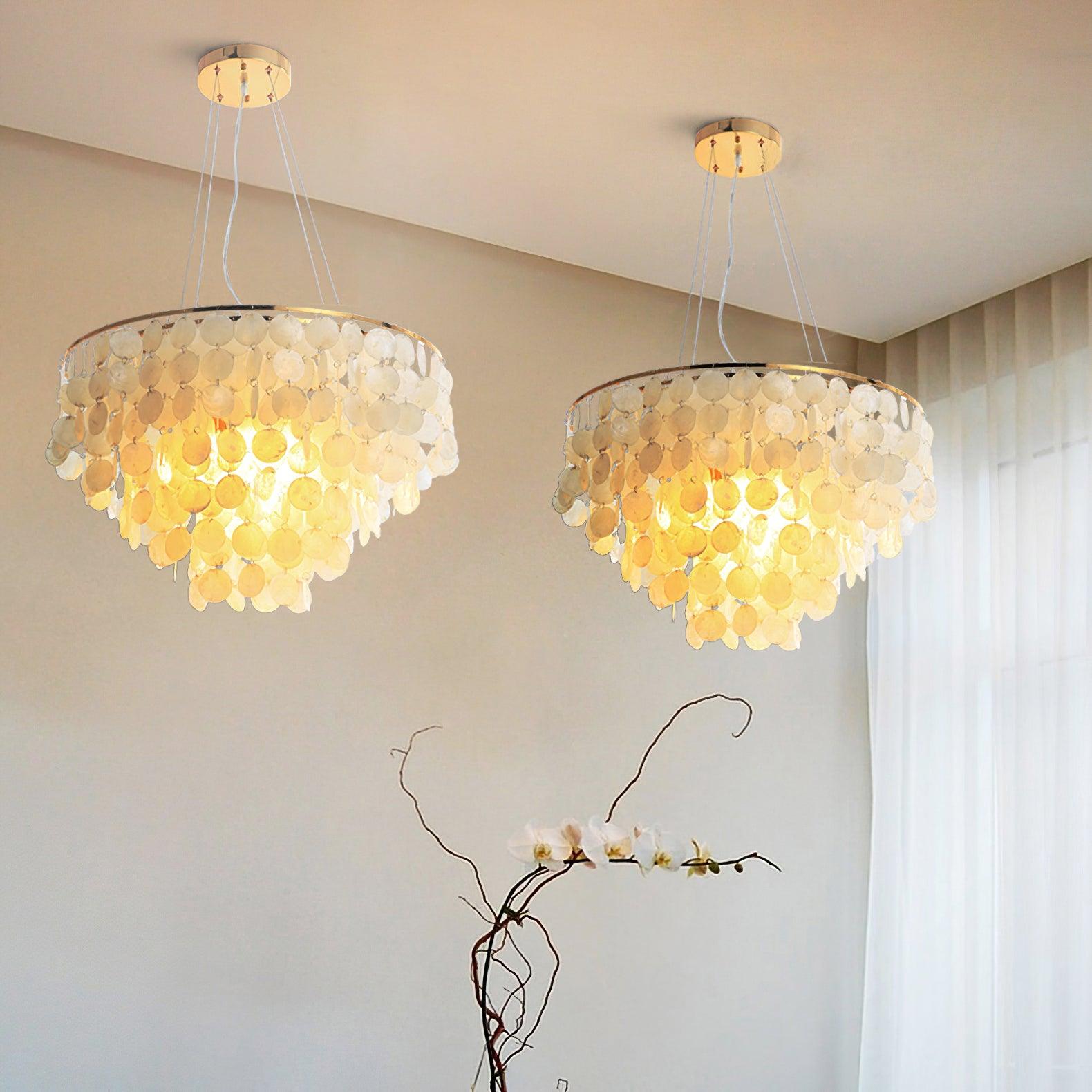 Esileth Postmoderne Luxe Coquille Carillon Lustre - Neutralighting