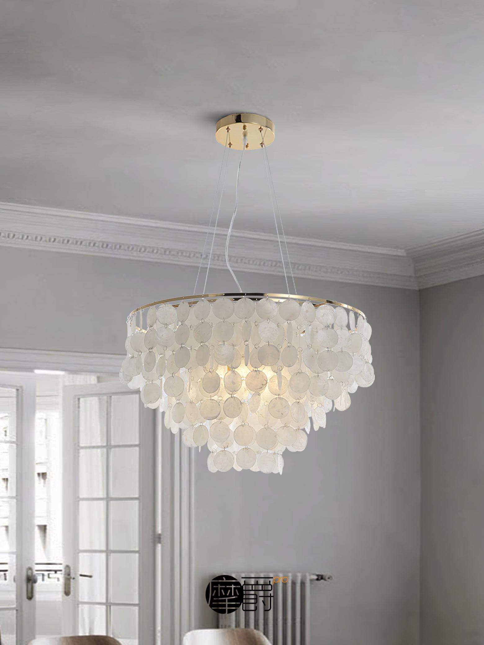 Esileth Postmoderne Luxe Coquille Carillon Lustre - Neutralighting