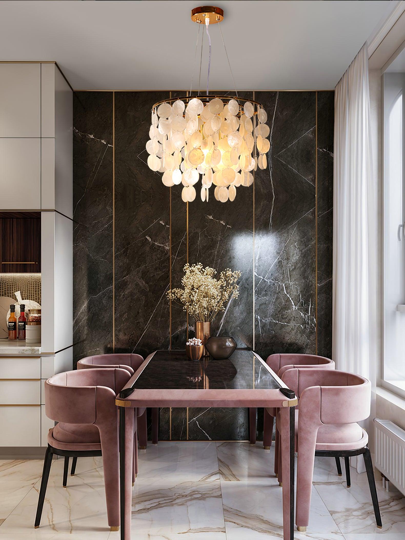 Esileth Postmoderne Luxe Coquille Carillon Lustre - Neutralighting