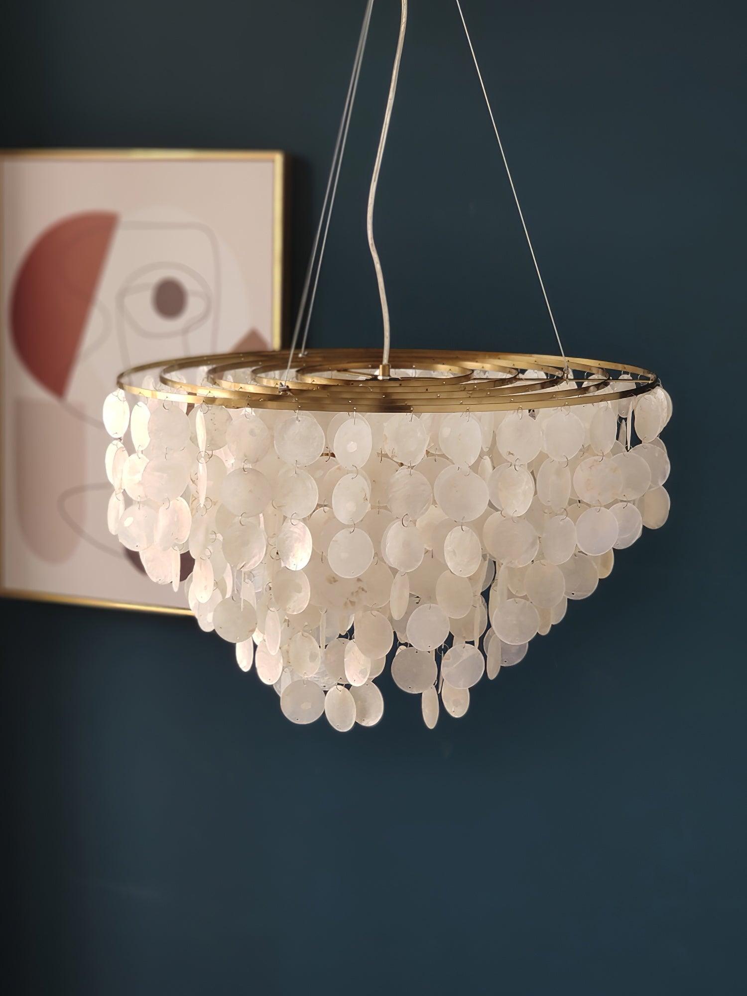 Esileth Postmoderne Luxe Coquille Carillon Lustre - Neutralighting