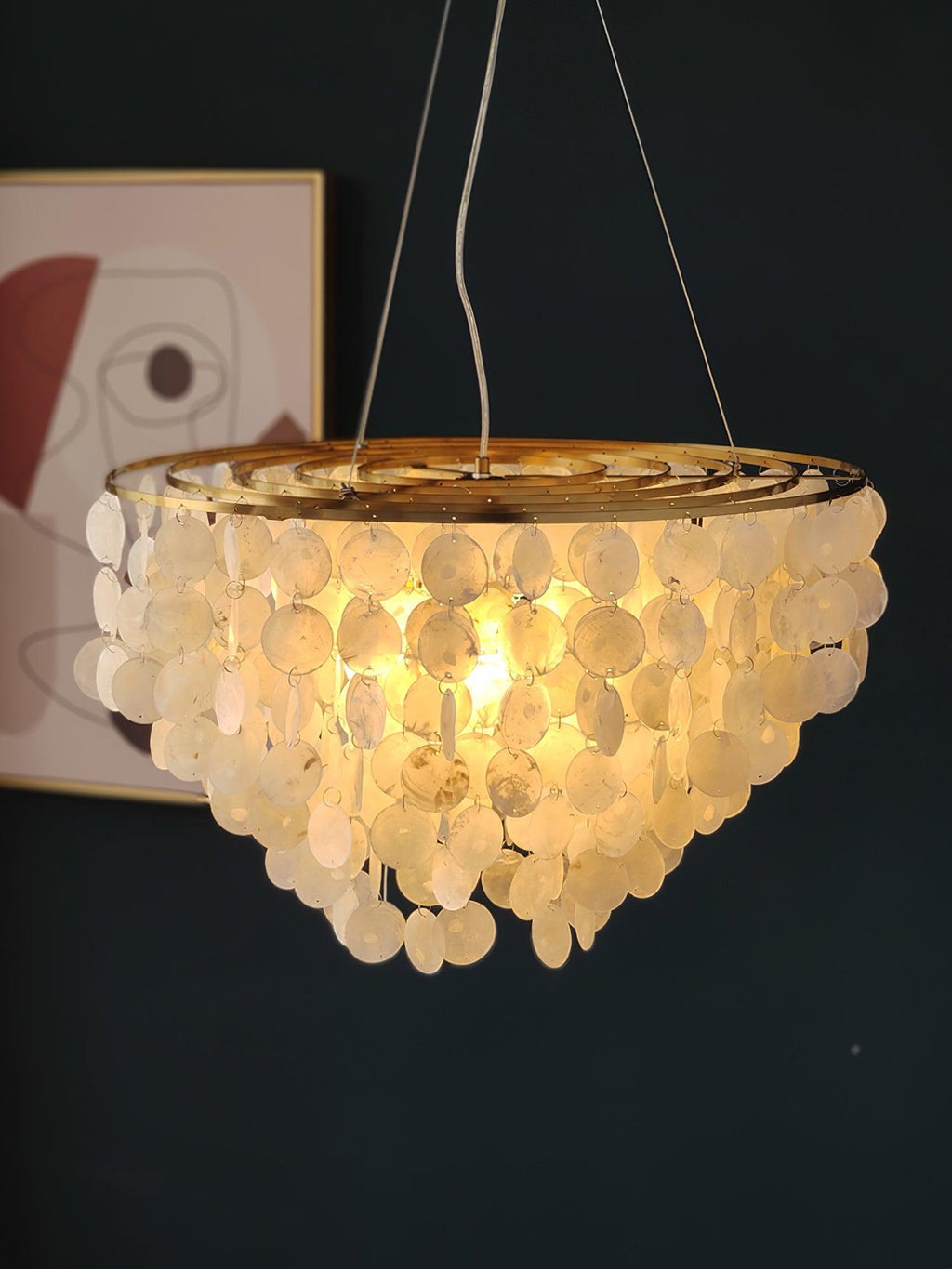 Esileth Postmoderne Luxe Coquille Carillon Lustre - Neutralighting
