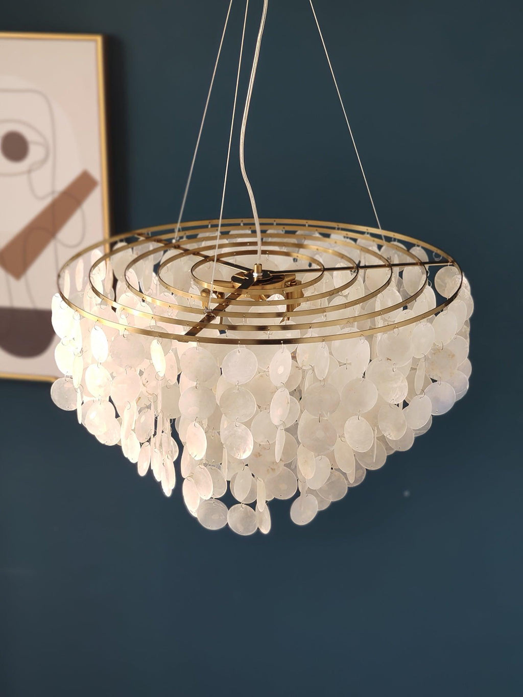 Esileth Postmoderne Luxe Coquille Carillon Lustre - Neutralighting