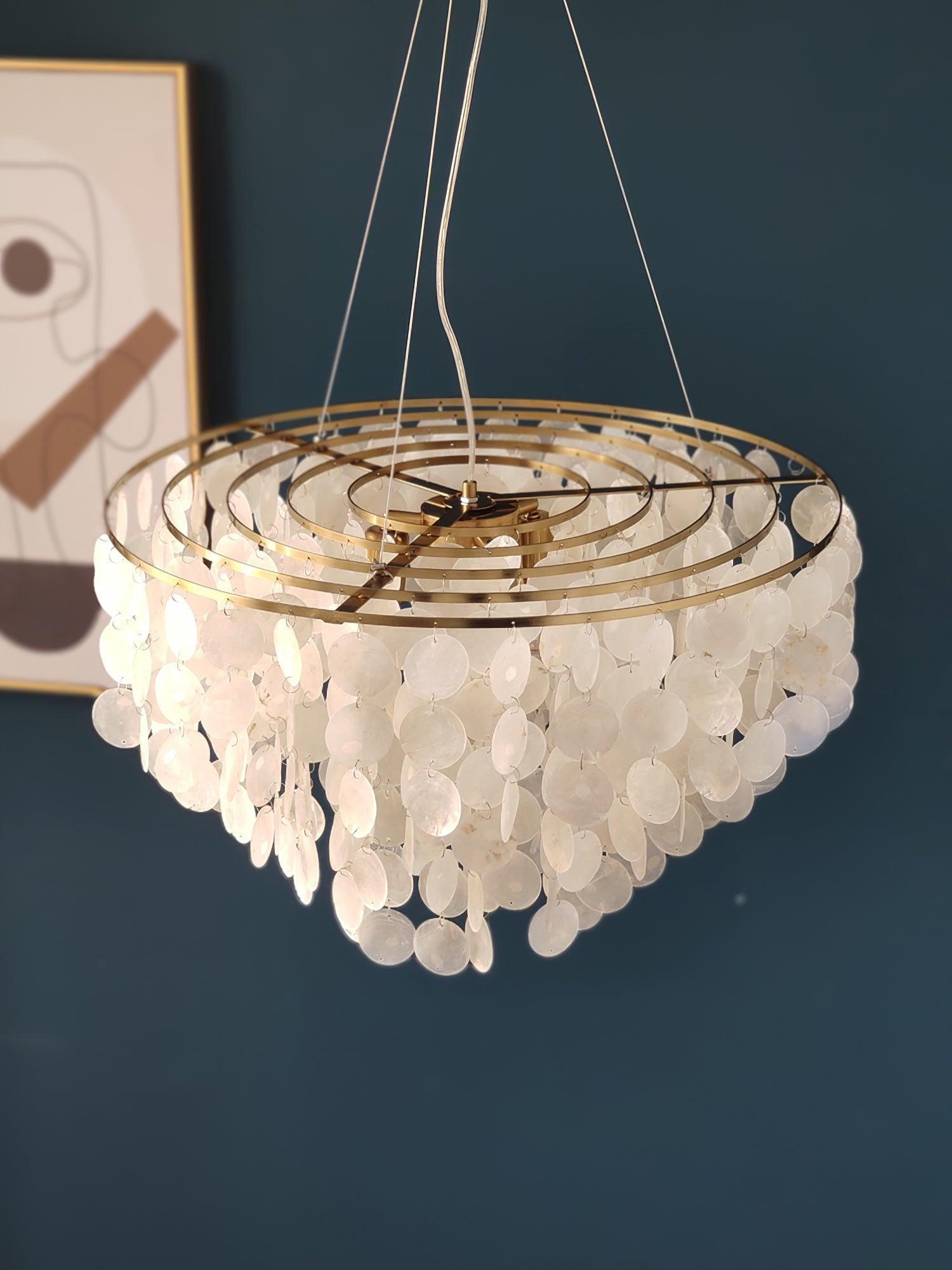 Esileth Postmoderne Luxe Coquille Carillon Lustre - Neutralighting