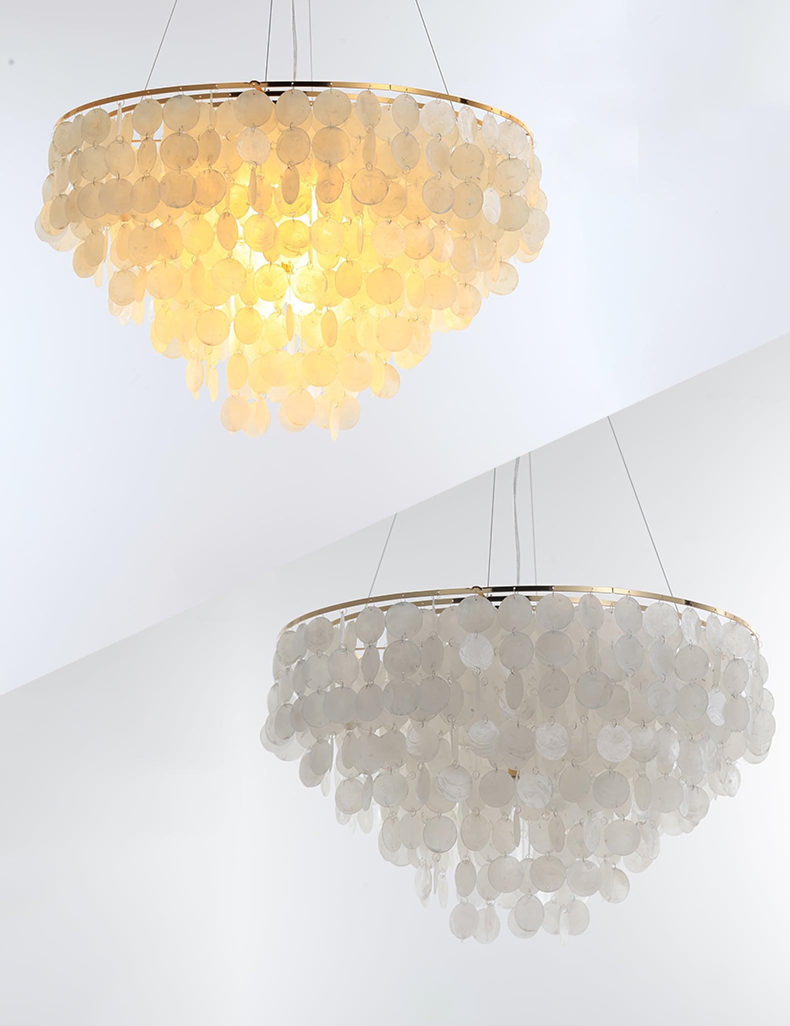 Esileth Postmoderne Luxe Coquille Carillon Lustre - Neutralighting