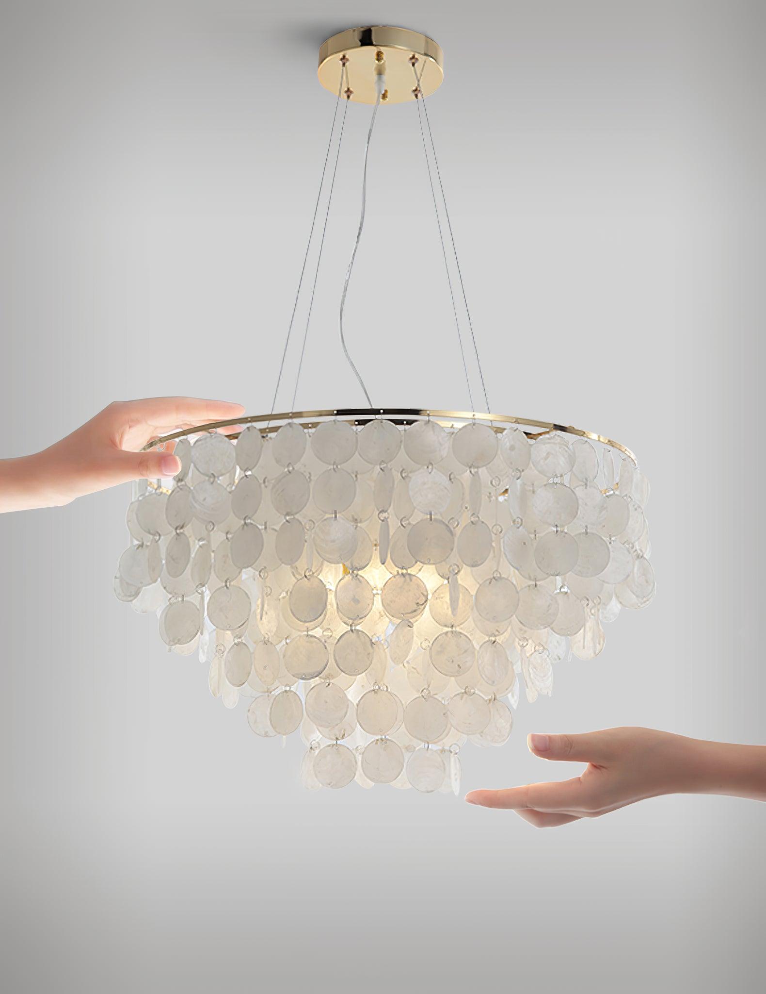 Esileth Postmoderne Luxe Coquille Carillon Lustre - Neutralighting