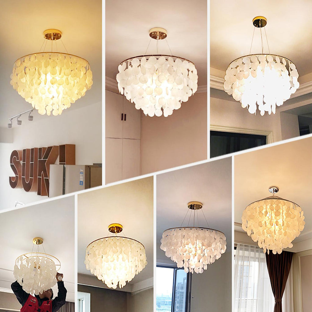 Esileth Postmoderne Luxe Coquille Carillon Lustre - Neutralighting