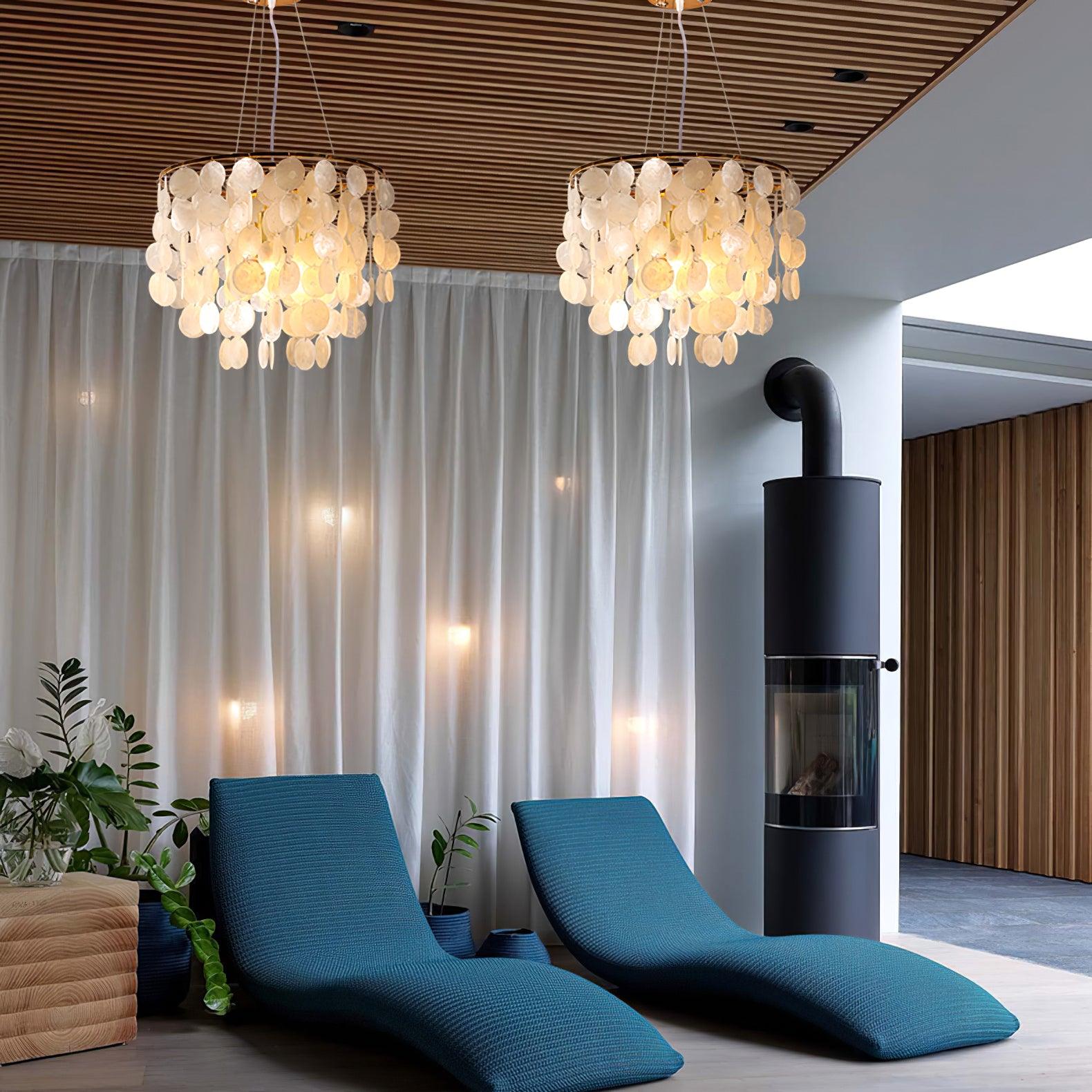 Esileth Postmoderne Luxe Coquille Carillon Lustre - Neutralighting