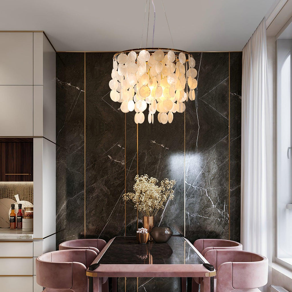 Esileth Postmoderne Luxe Coquille Carillon Lustre - Neutralighting