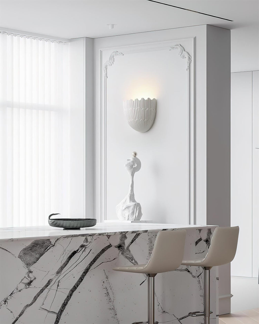 Shellora Applique Murale Shellora Vague Organique - Neutralighting