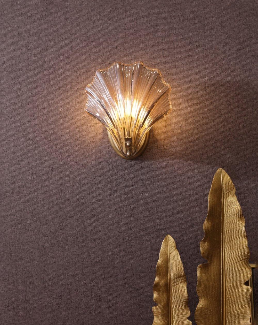 Respected Applique Murale en Verre et Laiton Premium - Neutralighting