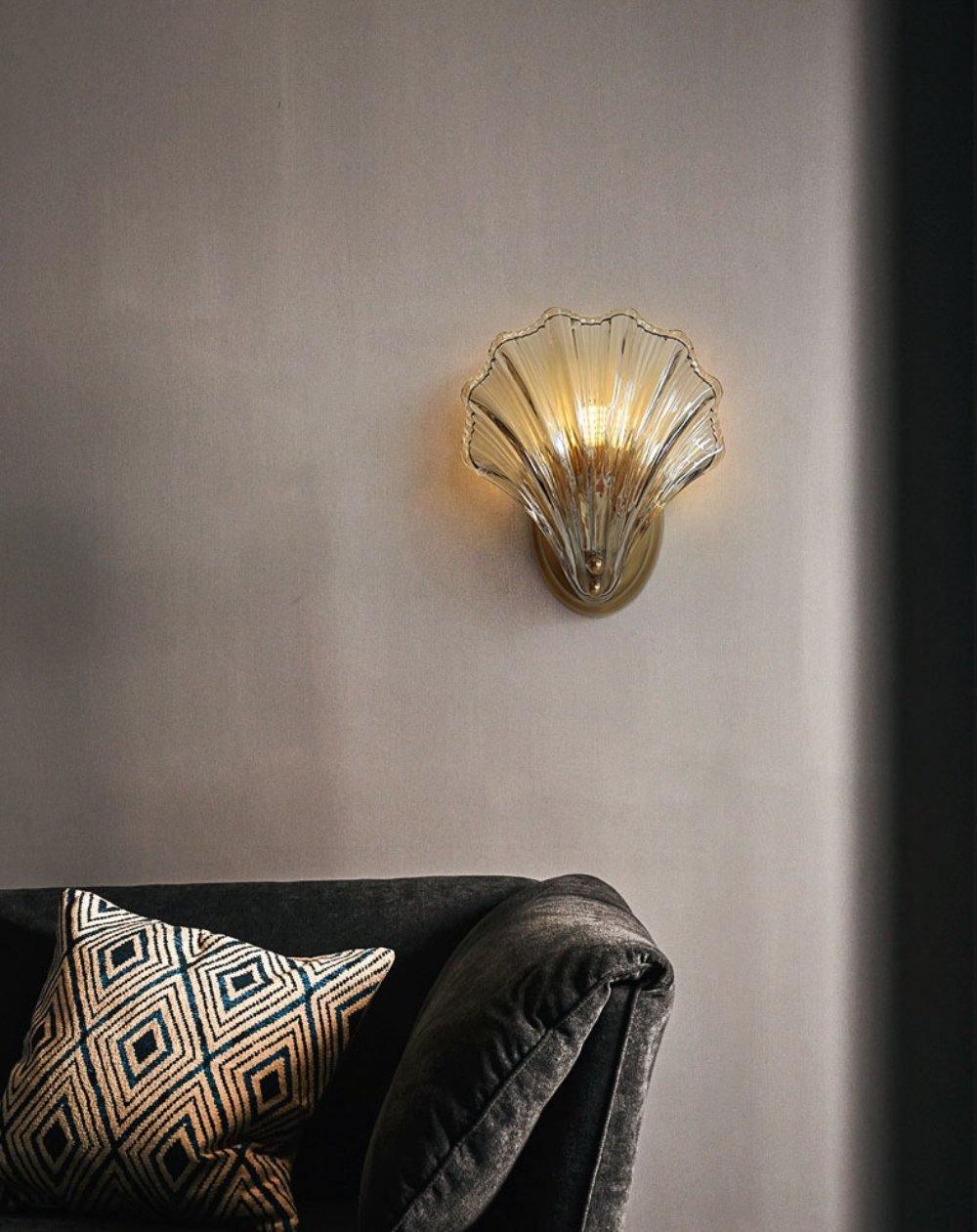 Respected Applique Murale en Verre et Laiton Premium - Neutralighting