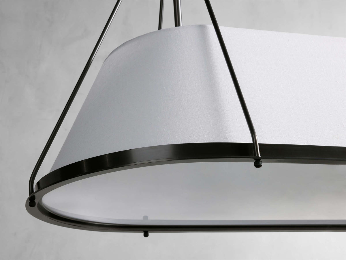 Lysilara Lustre Linéaire en Tissu Style Industriel Vintage - Neutralighting