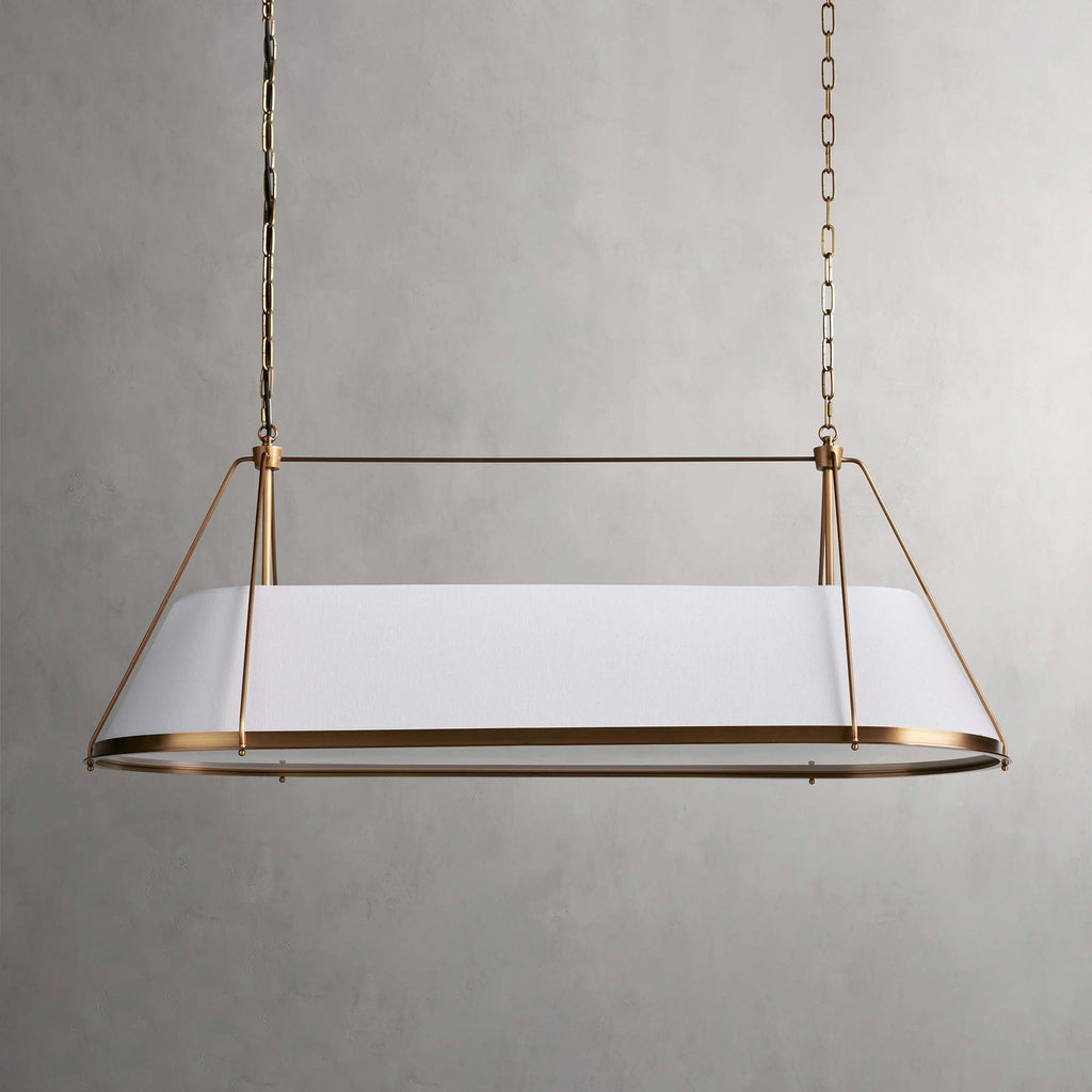 Lysilara Lustre Linéaire en Tissu Style Industriel Vintage - Neutralighting