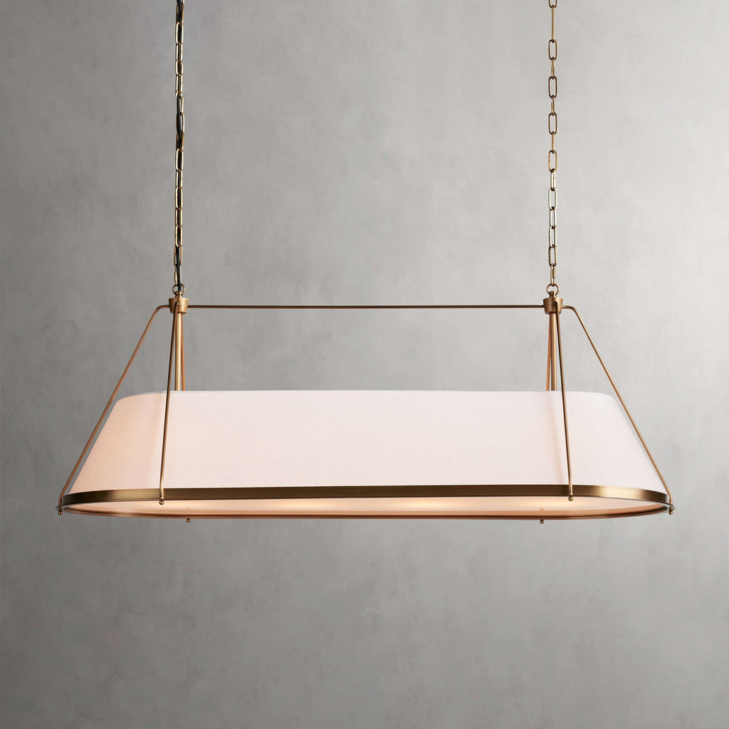Lysilara Lustre Linéaire en Tissu Style Industriel Vintage - Neutralighting