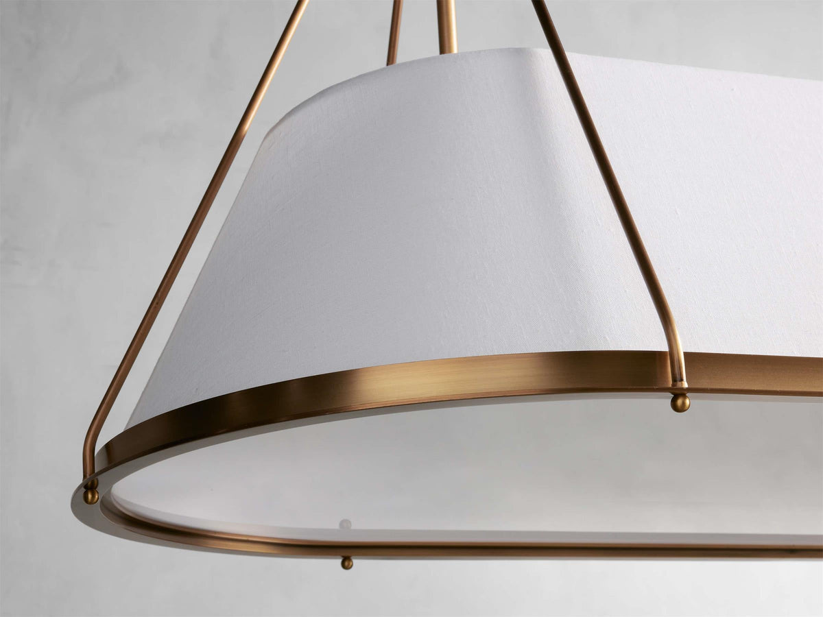 Lysilara Lustre Linéaire en Tissu Style Industriel Vintage - Neutralighting